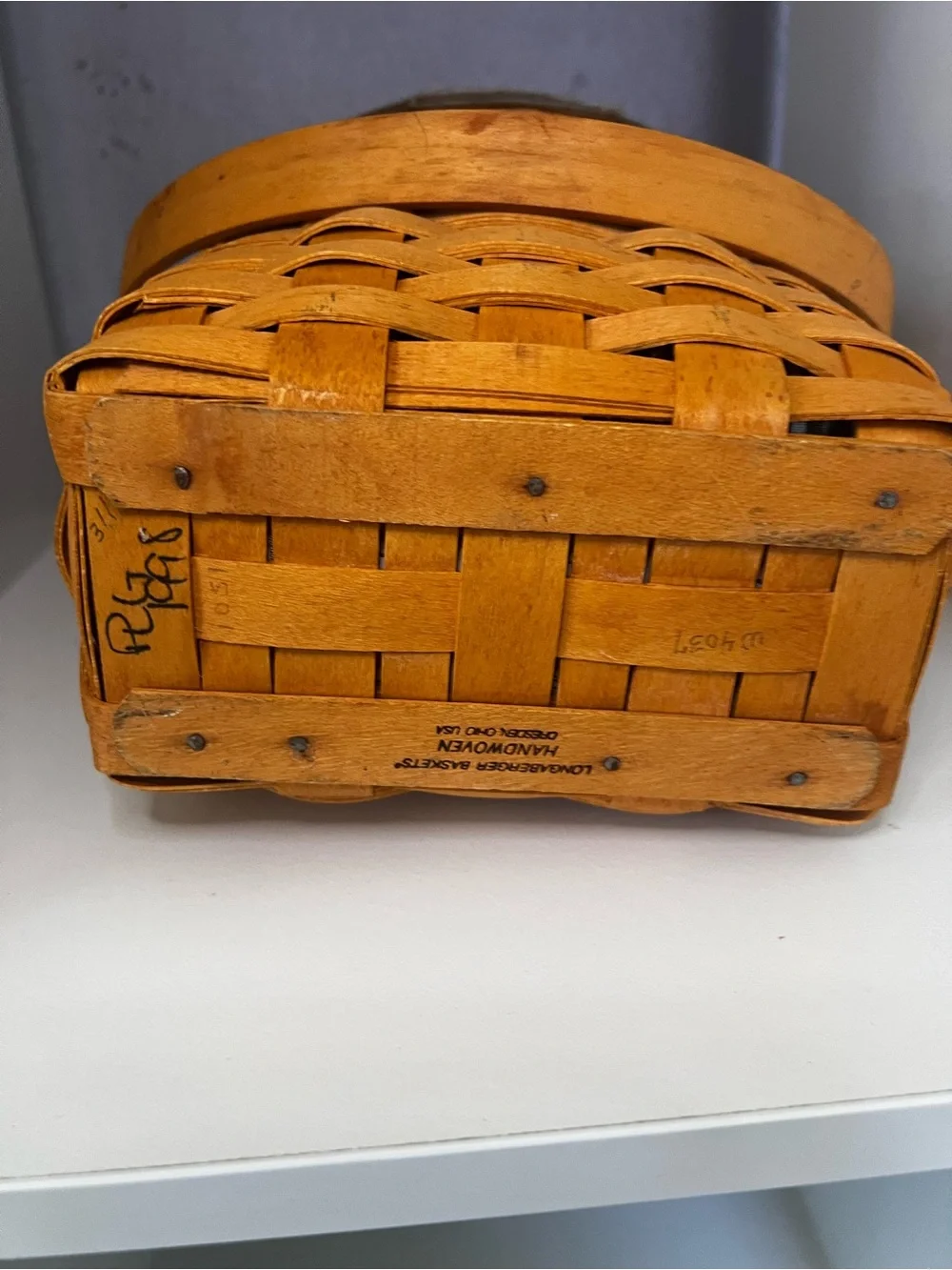 Longaberger Christmas collection 1998 edition glad tidings basket